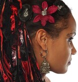 Goth Dragon Hair Flower Set