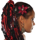 Goth Dragon Hair Flower Set