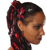 Goth Dragon Hair Flower Set