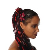 Goth Dragon Hair Flower Set