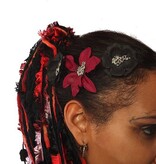 Goth Dragon Hair Flower Set