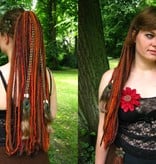 Peacock Feather & Cowry Hair Extensions