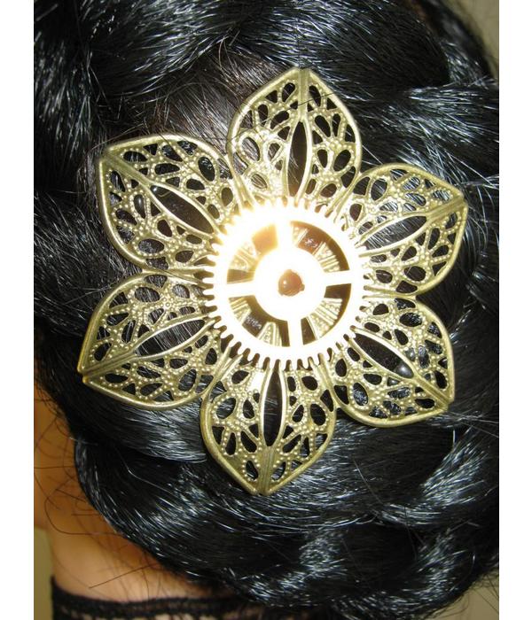 Mechanical Steampunk Hair Flower II