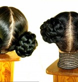 Braided Hair Buns, voluminous hair