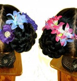 Braided Hair Buns, voluminous hair