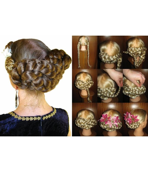 Braided Hair Buns, voluminous hair