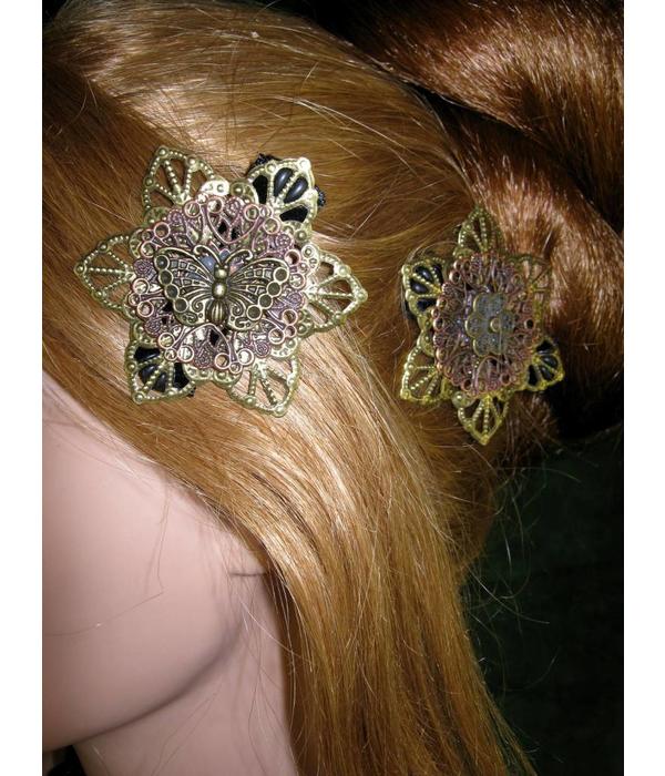 Steampunk Fairy Hair Flowers