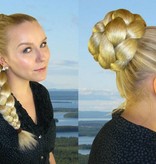 Diva Hair Bun/ Chignon, crimped hair