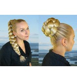 Diva Hair Bun/ Chignon, crimped hair