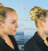 Layered Diva Hair Bun Updo L