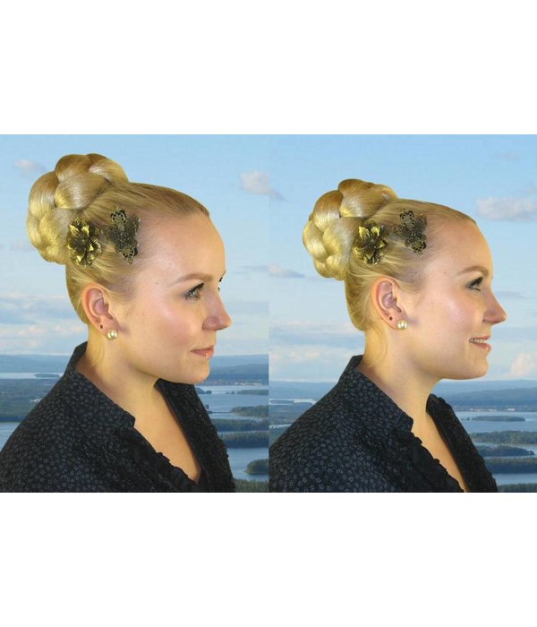 Diva Hair Bun/ Chignon, crimped hair