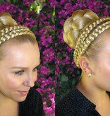 Afro Bun L, braided & twisted