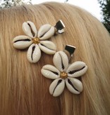 Cowry Hair Jewelry, golden ornament beads