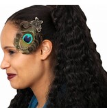 Peacock Feather Butterfly Fascinator