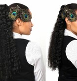Peacock Feather Butterfly Fascinator