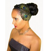 Peacock Feather Butterfly Fascinator