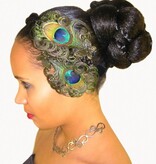 Peacock Feather Butterfly Fascinator