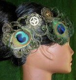 Steampunk Peacock Feather Fascinator