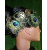 Steampunk Peacock Feather Fascinator