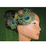Steampunk Peacock Feather Fascinator