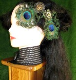 Steampunk Peacock Feather Fascinator