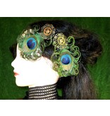 Steampunk Peacock Feather Fascinator