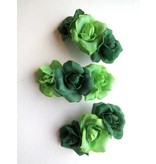 Green Rose Hair Flowers