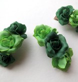 Green Rose Hair Flowers