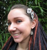 Goth Silver Snowflake Hair Clip