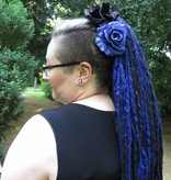 Midnight Blue Goth Dreadlocks Hair Piece