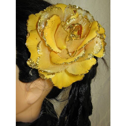 Rose Hair Flower Golden Sun 2x