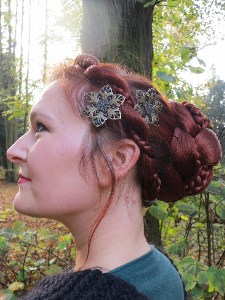 audition ligning Kiks Boho flower hair jewelry for your gypsy & steampunk styling MAGIC TRIBAL  HAIR - Magic Tribal Hair