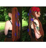 Ostrich & Peacock Feather Hair Piece
