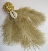 Cowry Ostrich Feather Tribal Fascinator