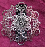 Hair Flower Gothic Silver Ornament