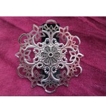 Hair Flower Gothic Silver Ornament