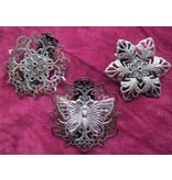 Gothic Hair Jewelry Set, silver