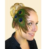 Peacock Feather Tribal Headpiece Gold