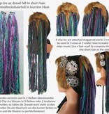 Rainbow Clip-In Dreads - limited edition