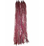 Steampunk Clip-In Dreads, wine red - brown, limited