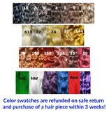 Color Swatches extra long hair, refunded on return
