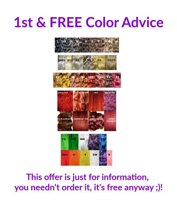 First & FREE hair color matching advice