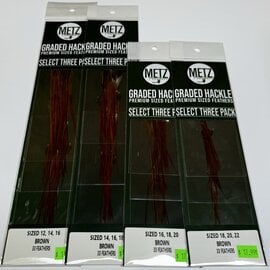 Metz Feathers Metz Select Three Pack - Brown