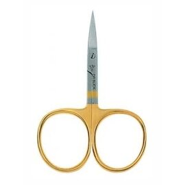 Iris Scissor, 3-1/2", Gold Loops, Straight