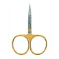 Iris Scissor, 3-1/2", Gold Loops, Straight