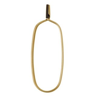 Dr. Slick Hackle Plier w/Rubber Tubing on One Jaw, Gold, Brass