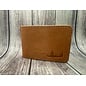 Scaled Back Leather Gates Lodge Logo Wallet