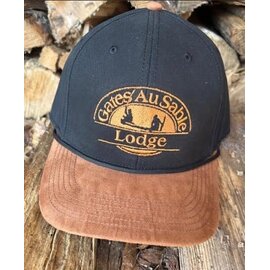 Legacy Legacy Gates Logo Mid-Pro Snapback Trucker - Black/Caramel Suede with cord