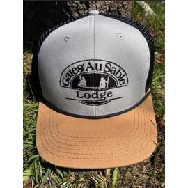 Legacy Legacy Gates Logo Mid-Pro Snapback Trucker - Grey/Caramel/Black with cord