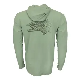Rep Your Water Predator Logo Hooded Sun Shirt